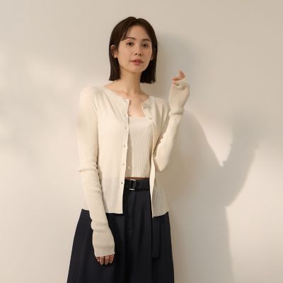 ＜Ketty (Women)＞リネンフィールカーディガンキャミセット