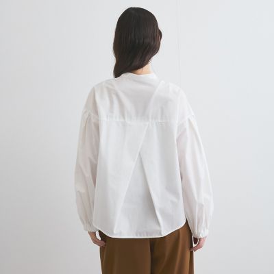 バンドカラーシャツ≪洗濯機で洗える≫