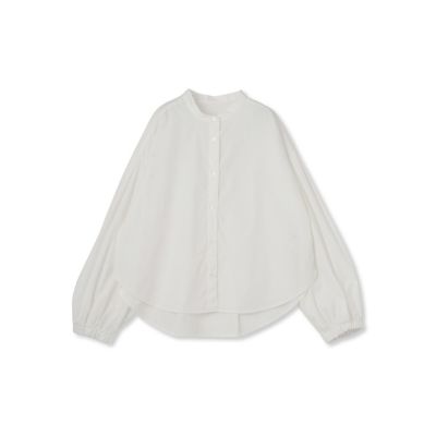バンドカラーシャツ≪洗濯機で洗える≫