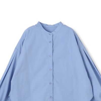 バンドカラーシャツ≪洗濯機で洗える≫