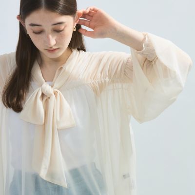 シアーボウタイギャザーブラウス≪手洗い可能≫ | Ketty (Women