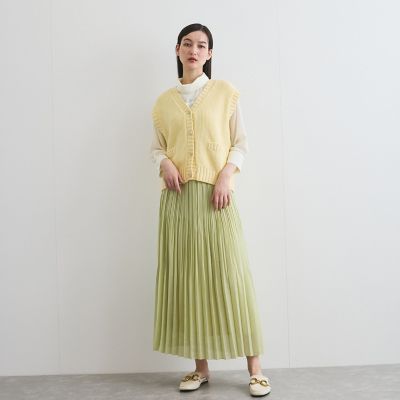 ロールネックシアーシャツブラウス≪手洗い可能≫