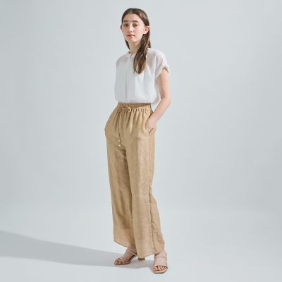 シフォン楊柳フリルブラウス≪手洗い可能≫