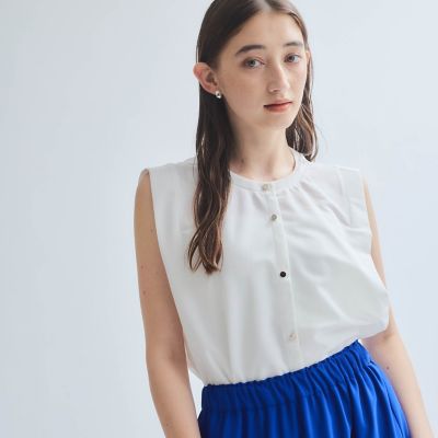 【SALE】Ketty (Women)/ケティ エステルカノコブラウス&#8810;セットアップ対応/洗濯機で洗える&#8811; 02オフホワイト トップス【三越伊勢丹/公式】