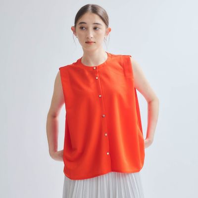 【SALE】Ketty (Women)/ケティ エステルカノコブラウス&#8810;セットアップ対応/洗濯機で洗える&#8811; 14オレンジ トップス【三越伊勢丹/公式】