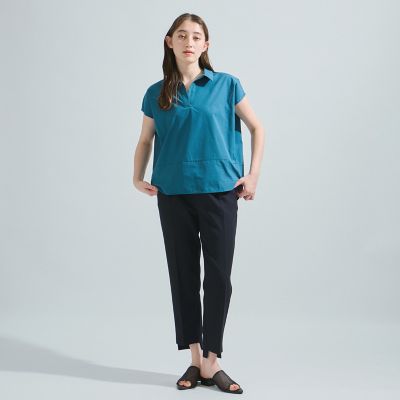 スキッパーコクーンブラウス≪洗濯機で洗える≫