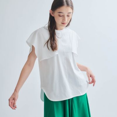 フリルスリーブブラウス≪手洗い可能≫