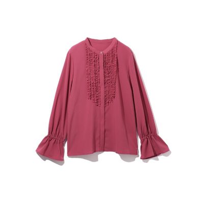 ＜Ketty (Women)＞ポライトジョーゼットフリルブラウス≪手洗い可能≫