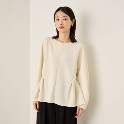 Ketty (Women)/ケティ カットジョーゼットウエストタックブラウス&#8810;手洗い可能&#8811; 02オフホワイト トップス【三越伊勢丹/公式】