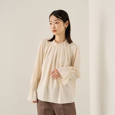 Ketty (Women)/ケティ エステールギャバジンハイネックブラウス&#8810;手洗い可能&#8811; 02オフホワイト トップス【三越伊勢丹/公式】