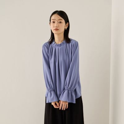 Ketty (Women)/ケティ エステールギャバジンハイネックブラウス&#8810;手洗い可能&#8811; 07ブルー トップス【三越伊勢丹/公式】
