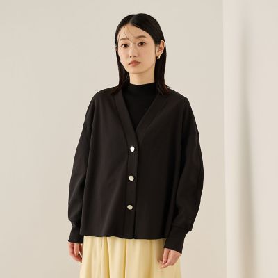 Ketty (Women)/ケティ カットジョーゼットTEXカーディガン&#8810;手洗い可能&#8811; 04ブラック トップス【三越伊勢丹/公式】