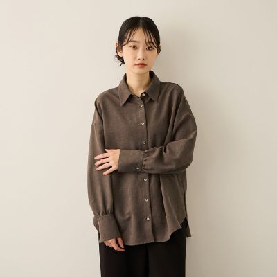 サテンピーチバックギャザーブラウス≪手洗い可能≫ | Ketty (Women
