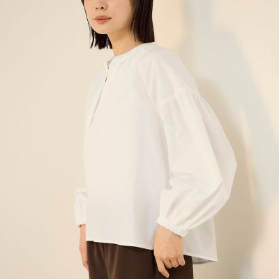 ハイカウントタイプライターキーネックブラウス | Ketty (Women