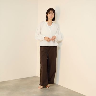 ハイカウントタイプライターキーネックブラウス | Ketty (Women