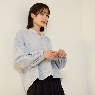 ブロードストライプキーネックブラウス | Ketty (Women)/ケティ | 三越 