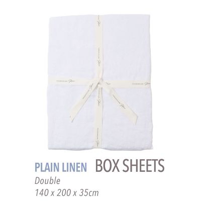 TOMORROWLAND HOME/トゥモローランド ホーム プレーンリネン ボックスシーツ(ダブル) 11ホワイト 【三越伊勢丹/公式】