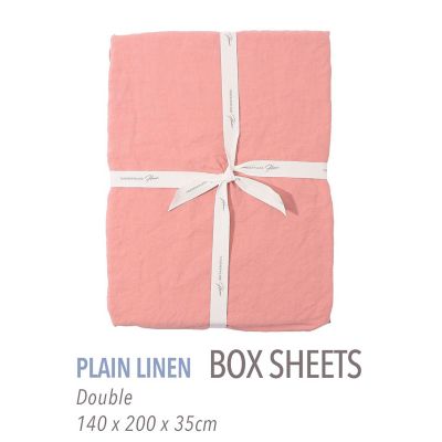 TOMORROWLAND HOME/トゥモローランド ホーム プレーンリネン ボックスシーツ(ダブル) 33ピンク 【三越伊勢丹/公式】