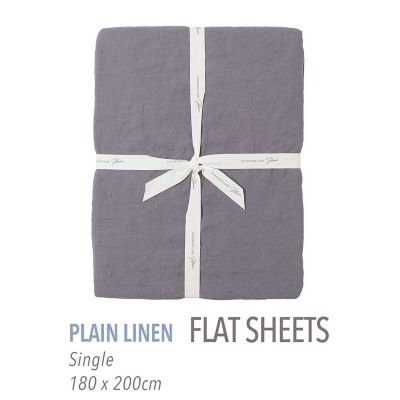 TOMORROWLAND HOME/トゥモローランド ホーム プレーンリネン フラットシーツ(シングル) 17チャコールグレ- 【三越伊勢丹/公式】