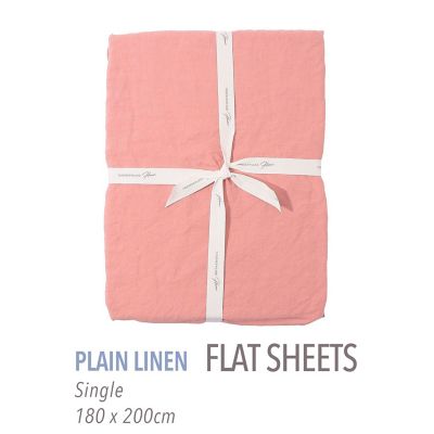 TOMORROWLAND HOME/トゥモローランド ホーム プレーンリネン フラットシーツ(シングル) 33ピンク 【三越伊勢丹/公式】