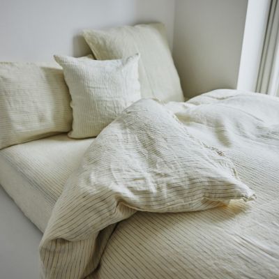 ストライプリネン フラットシーツ（クイーン キング） | TOMORROWLAND