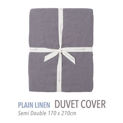 TOMORROWLAND HOME/トゥモローランド ホーム プレーンリネン 掛布団カバー(セミダブル) 17チャコールグレー 掛け布団カバー【三越伊勢丹/公式】