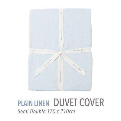 TOMORROWLAND HOME/トゥモローランド ホーム プレーンリネン 掛布団カバー(セミダブル) 63ライトブルー 掛け布団カバー【三越伊勢丹/公式】