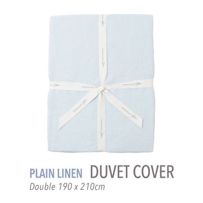 TOMORROWLAND HOME/トゥモローランド ホーム プレーンリネン 掛布団カバー(ダブル) 63ライトブルー 掛け布団カバー【三越伊勢丹/公式】