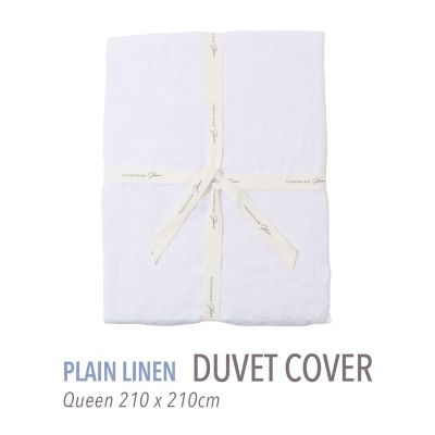 TOMORROWLAND HOME/トゥモローランド ホーム プレーンリネン 掛布団カバー(クイーン) 11ホワイト 掛け布団カバー【三越伊勢丹/公式】