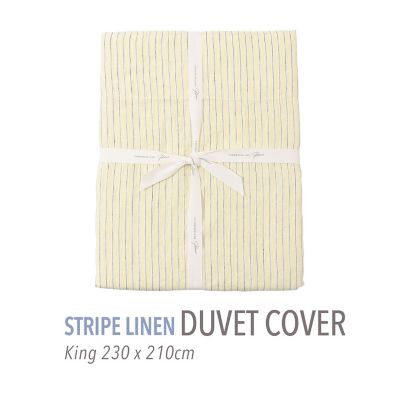 TOMORROWLAND HOME/トゥモローランド ホーム ストライプリネン 掛布団カバー(キング) 24イエローケイ 掛け布団カバー【三越伊勢丹/公式】