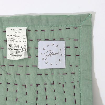 Msizeブロックプリントキルト Msizeブロックプリントキルト M】Blueカラフル(B) ブロックプリント