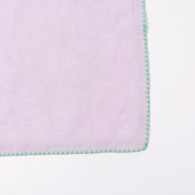 プレーンリネン テーブルクロス エンブロイダリー（140cm X