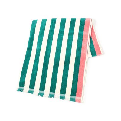 ＜TOMORROWLAND HOME＞コットンストライプ　ベルベットビーチタオル
