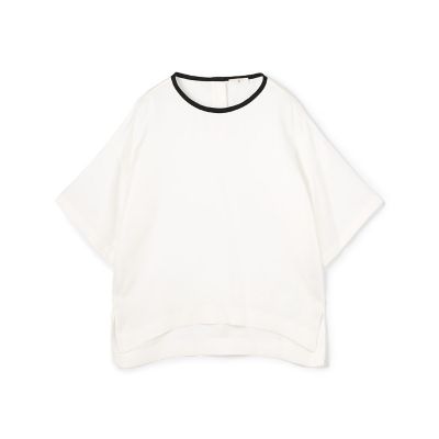 ＜TOMORROWLAND .B (Women)＞シルクツイル　ラウンドネックプルオーバー