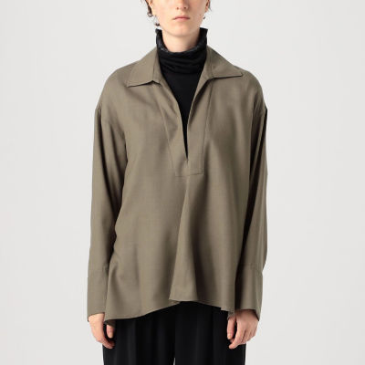 美品/23年式★TOMORROWLAND.B ウールビエラ　スキッパーシャツ ウールビエラ スキッパーシャツ | TOMORROWLAND .B (Women
