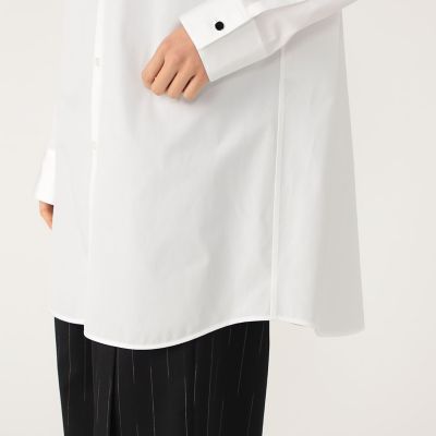 ＴＯＭＯＲＲＯＷＬＡＮＤ　．Ｂ　コットンレーヨン　ロングシャツ