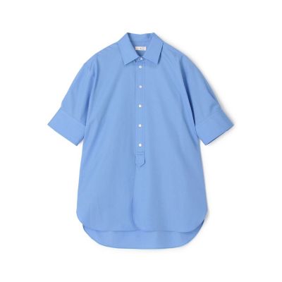 TOMORROWLAND .B (Women)/トゥモローランド ビー ＴＯＭＯＲＲＯＷＬＡＮＤ　．Ｂ　シルケットコットン　ハーフスリーブシャツ