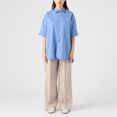 ＴＯＭＯＲＲＯＷＬＡＮＤ　．Ｂ　シルケットコットン　ハーフスリーブシャツ