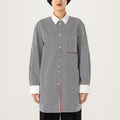 TOMORROWLAND ．B コットン ストライプロングシャツ 