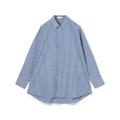 TOMORROWLAND .B (Women)/トゥモローランド ビー ＴＯＭＯＲＲＯＷＬＡＮＤ　．Ｂ　コットン　オーバーサイズレギュラーカラーシャツ