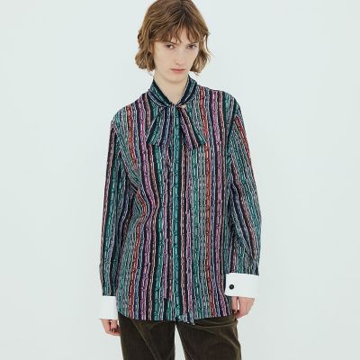 D&G シルク　ヒョウ柄　半袖　ボータイブラウス D&G シルク ヒョウ柄 半袖 ボータイブラウス - メルカリ