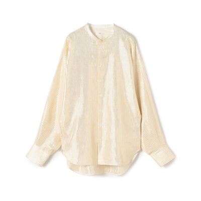 シルク5Gクルーネックショートスリーブニットセーター | BLAMINK