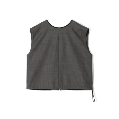 トゥモローランドビー シャークスキンバックジップブラウス 2026SS シャークスキン バックジップブラウス | TOMORROWLAND .B (Women