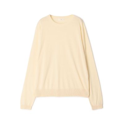 tomorrowland.bウォッシャブルシルク クルーネックプルオーバー ウォッシャブルシルク クルーネックプルオーバー | TOMORROWLAND .B