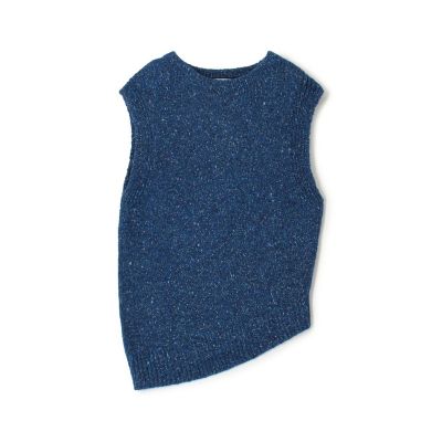 TOMORROWLAND .B (Women)/トゥモローランド ビー TOMORROWLAND .B ウールカシミヤラメ アシンメトリックプルオーバー