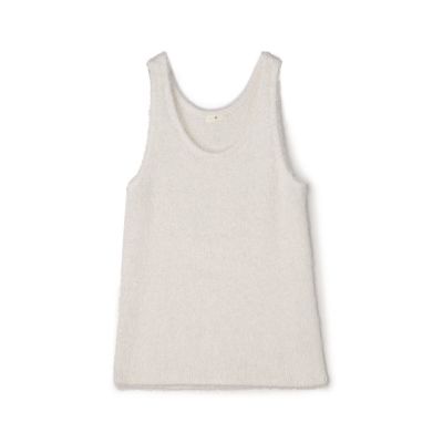 TOMORROWLAND.B (Women)/トゥモローランド ビー シルクカシミヤヘアリー ノースリーブプルオーバー 11ホワイト トップス【三越伊勢丹/公式】