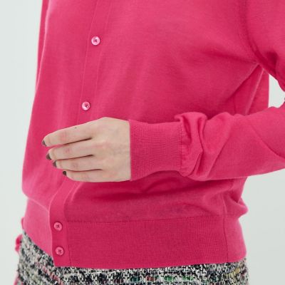 ハイゲージカシミヤ クルーネックカーディガン | TOMORROWLAND