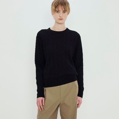 カシミヤシルク ケーブルニットプルオーバー | TOMORROWLAND .B (Women