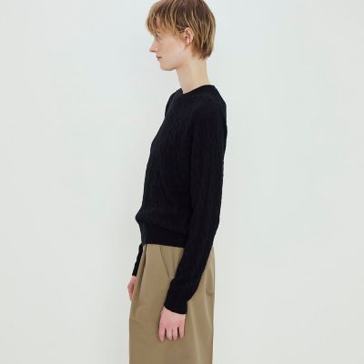 10月12日迄 超美品 ファビアナフィリッピ ケーブルニット カシミア シルク 超美品 ファビアナフィリッピ ケーブルニット カシミア シルクmix