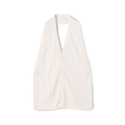 ＜TOMORROWLAND .B (Women)＞カシミヤシルク　ケーブルニットホルターネックベスト